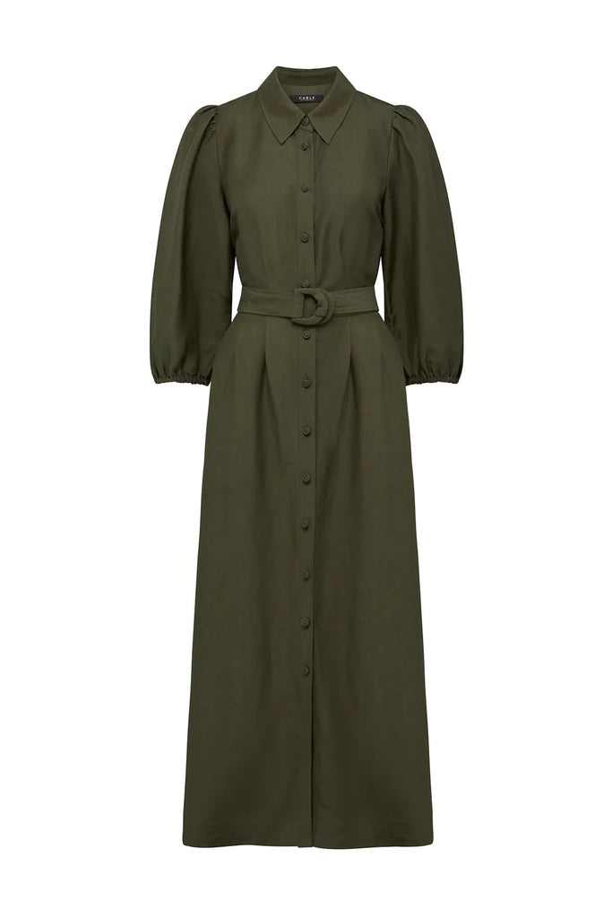 Cable Melbourne Manly Midi Dress Olive