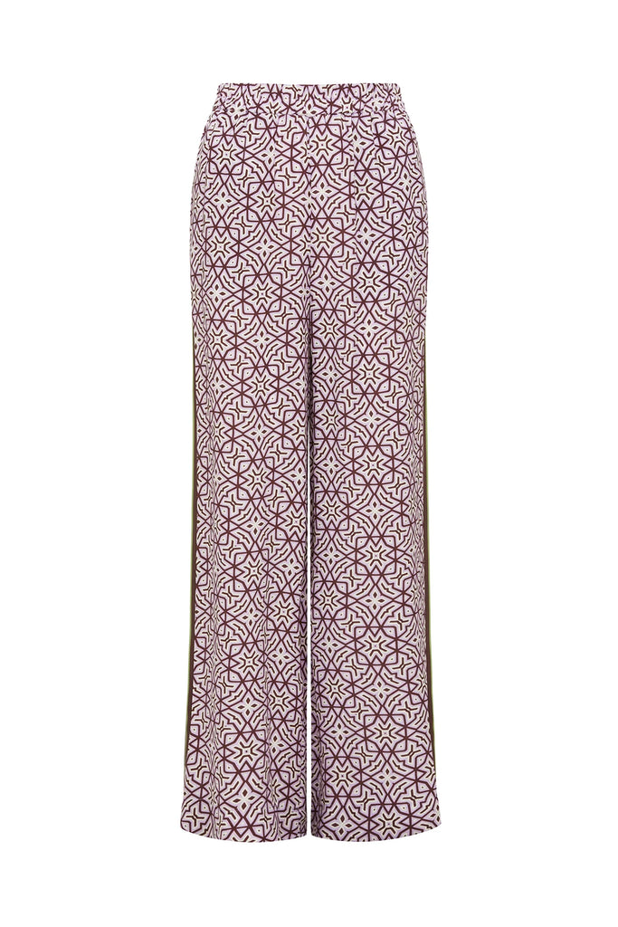 pant on a plain background. Cable Melbourne Nova Pant in Lattice Print.
