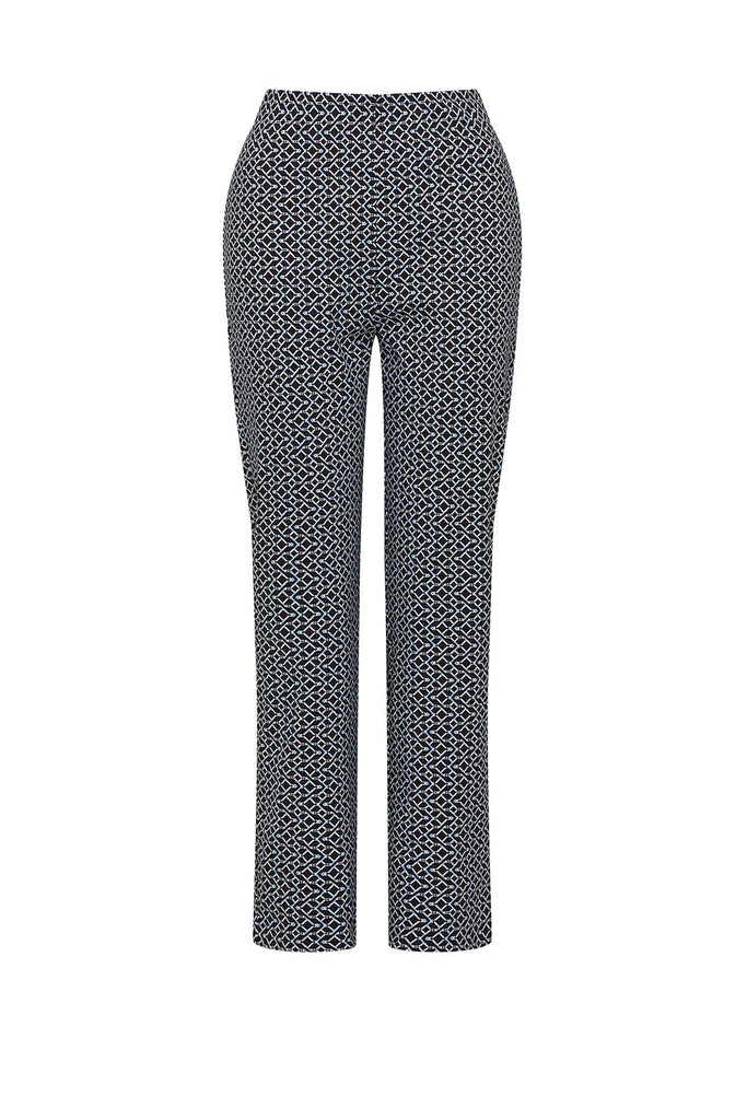 Cable Melbourne Bell Geo Pant Navy Print