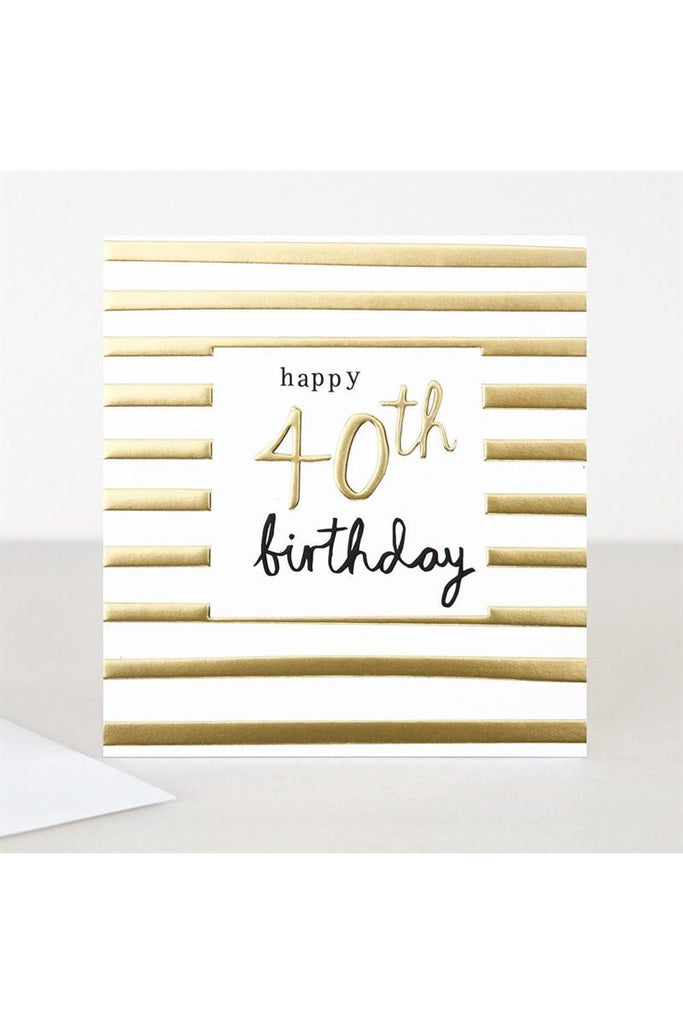 Greeting Card | Happy 40th Birthday Birthday Greeting Card Caroline Gardner