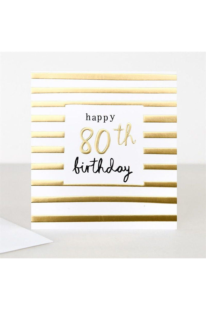 Greeting Card | Happy 80th Birthday Birthday Greeting Card Caroline Gardner