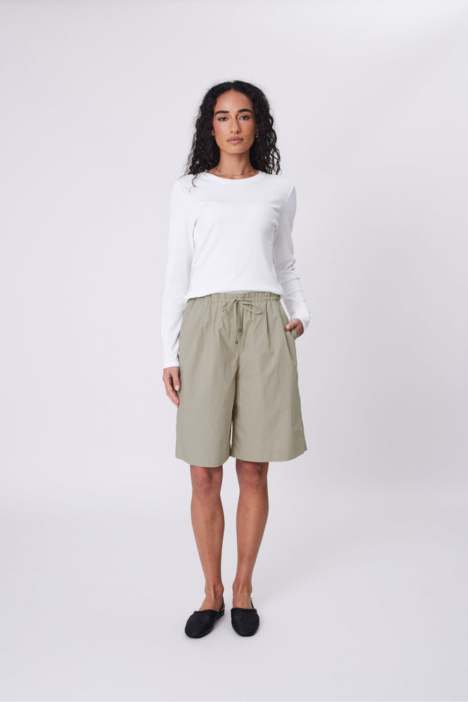 Marlow Cascade Longline Short  Hummus