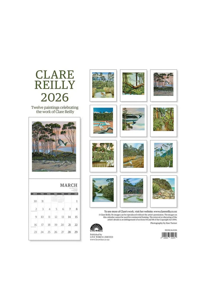 Clare Reilly 2026  | Wall Calendar Calendars Clare Reilly