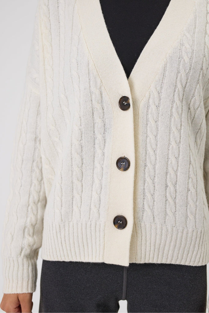 Marlow Copenhagen Cable Cardigan Ecru