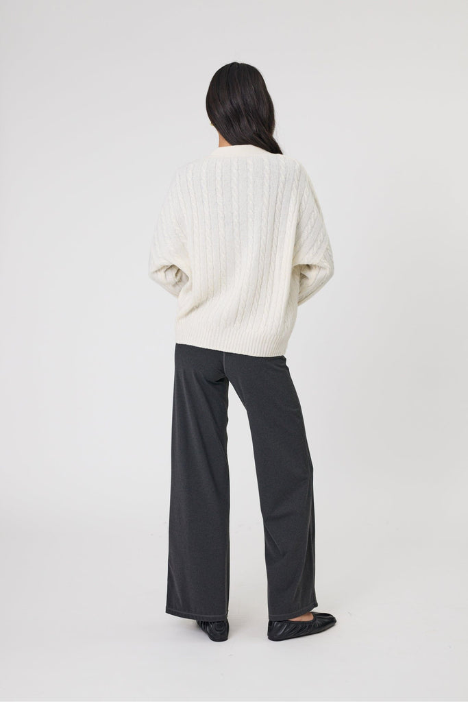 Marlow Copenhagen Cable Cardigan Ecru