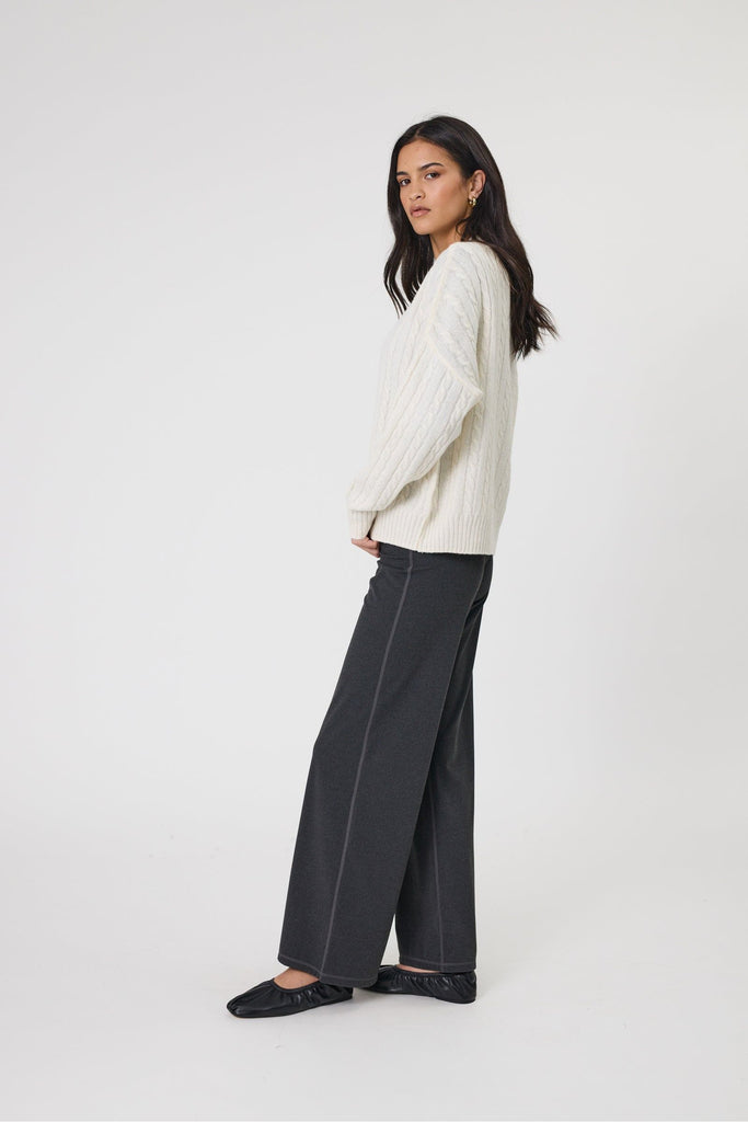 Marlow Copenhagen Cable Cardigan Ecru
