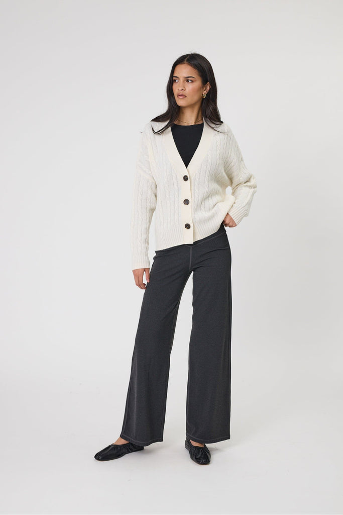 Marlow Copenhagen Cable Cardigan Ecru