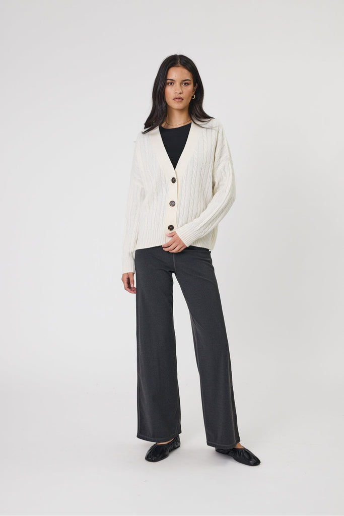 Marlow Copenhagen Cable Cardigan Ecru
