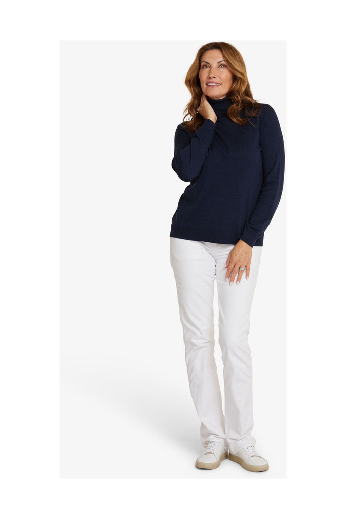 Cotton Turtle Neck Skivvy | French Navy Sweaters S,M,L Alashan