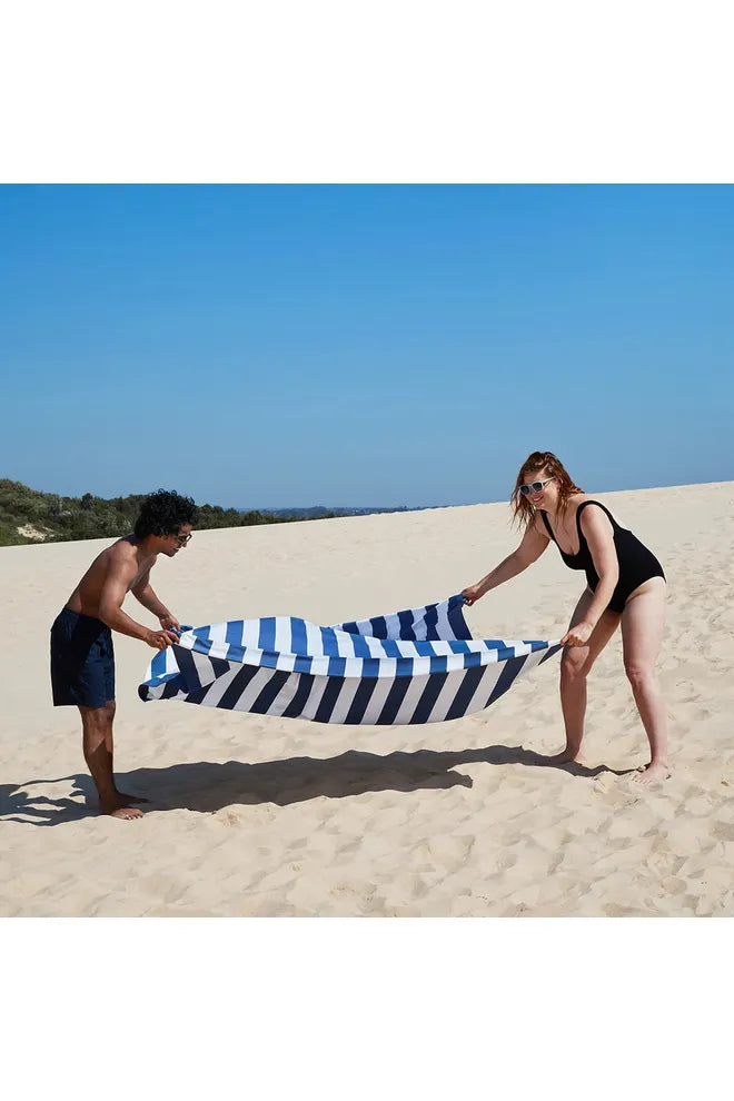 100% Recycled Beach Towel For Two 2XL | Whitsunday Blue Beach + Pool Towels Dock & Bay