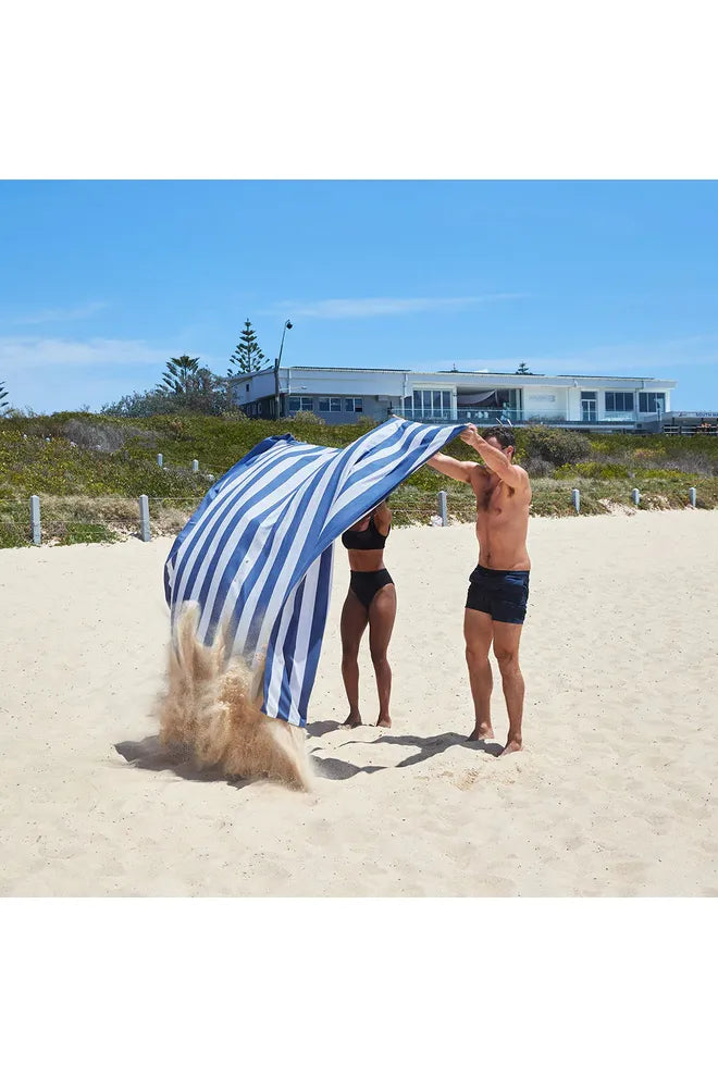 100% Recycled Beach Towel For Two 2XL | Whitsunday Blue Beach + Pool Towels Dock & Bay