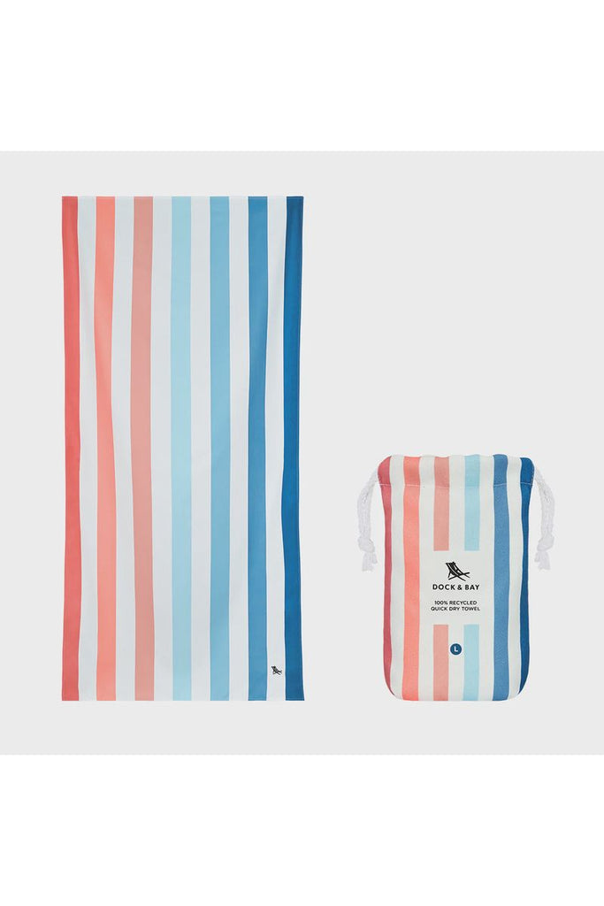 100%  Recycled Beach Towel | Summer Collection | Sand to Sea Beach + Pool Towels L Dock & Bay