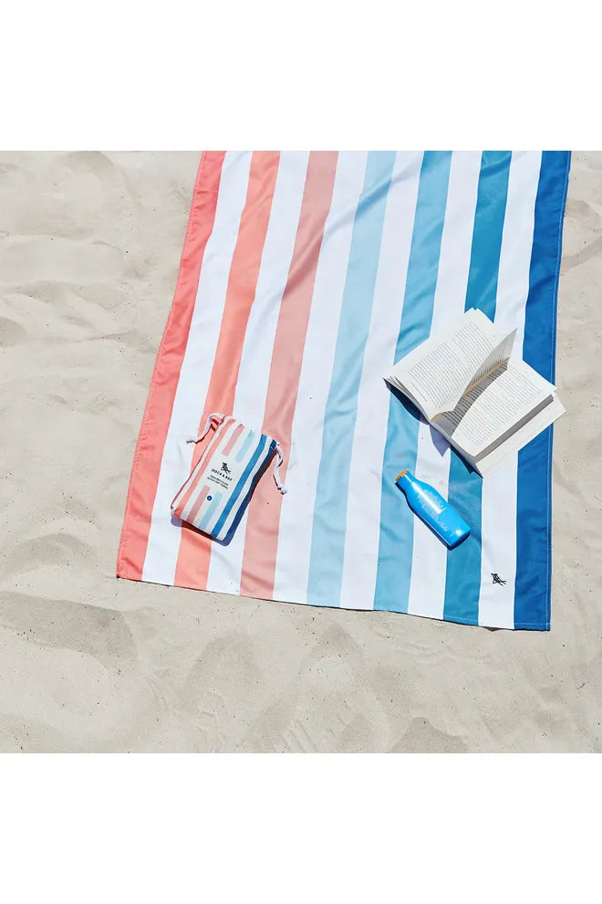 100%  Recycled Beach Towel | Summer Collection | Sand to Sea Beach + Pool Towels L Dock & Bay