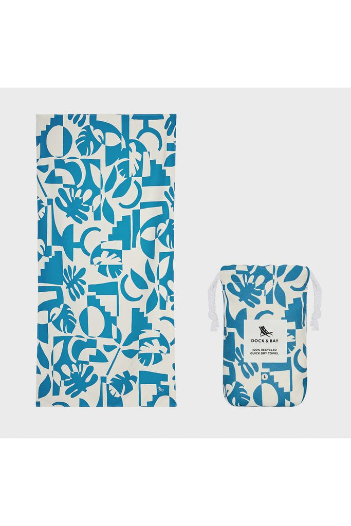 100% Recycled Beach Towel | Tropics Collection | Marine Dream Beach + Pool Towels L Dock & Bay