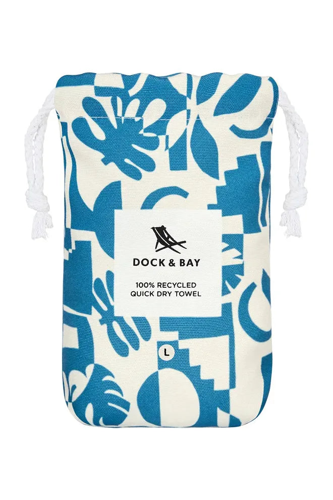 100% Recycled Beach Towel | Tropics Collection | Marine Dream Beach + Pool Towels L Dock & Bay