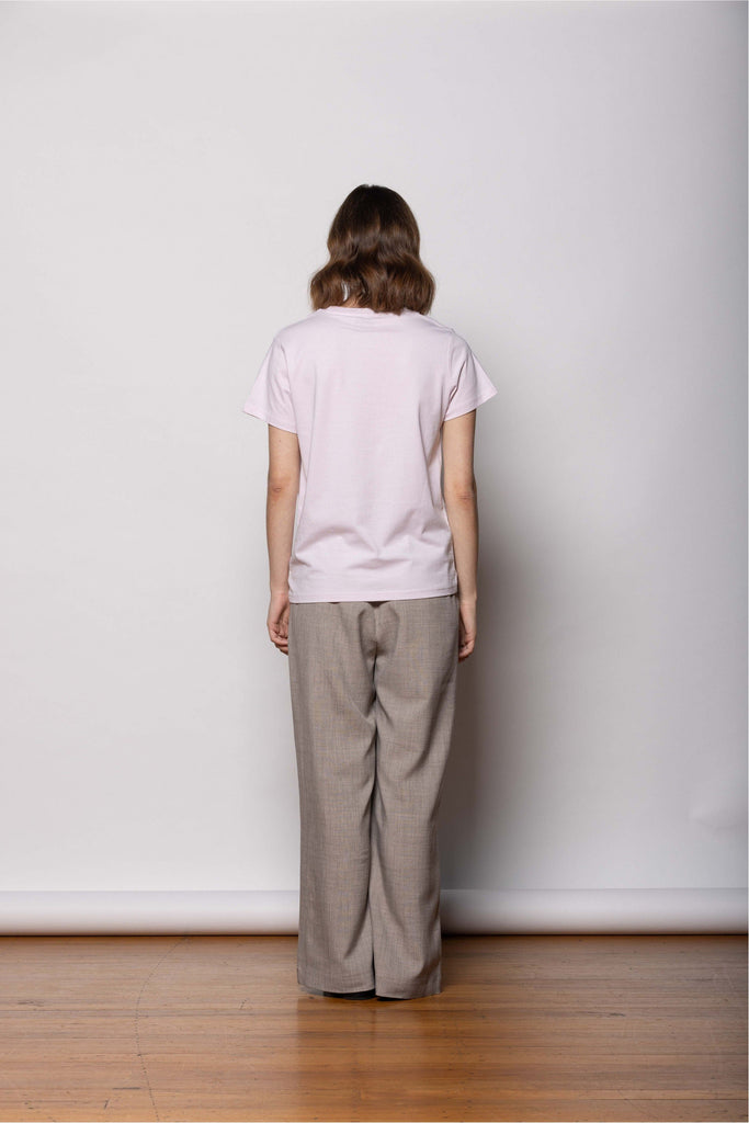Dressed Nice Day T-Shirt in Lilac + White