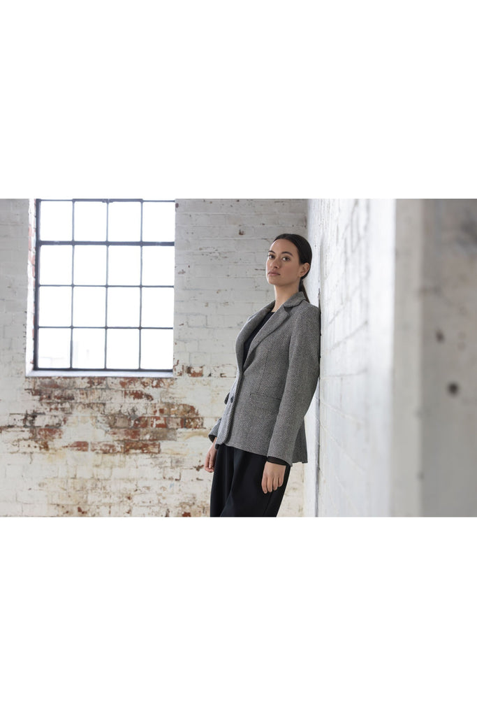 Dressed Herringbone Status Blazer