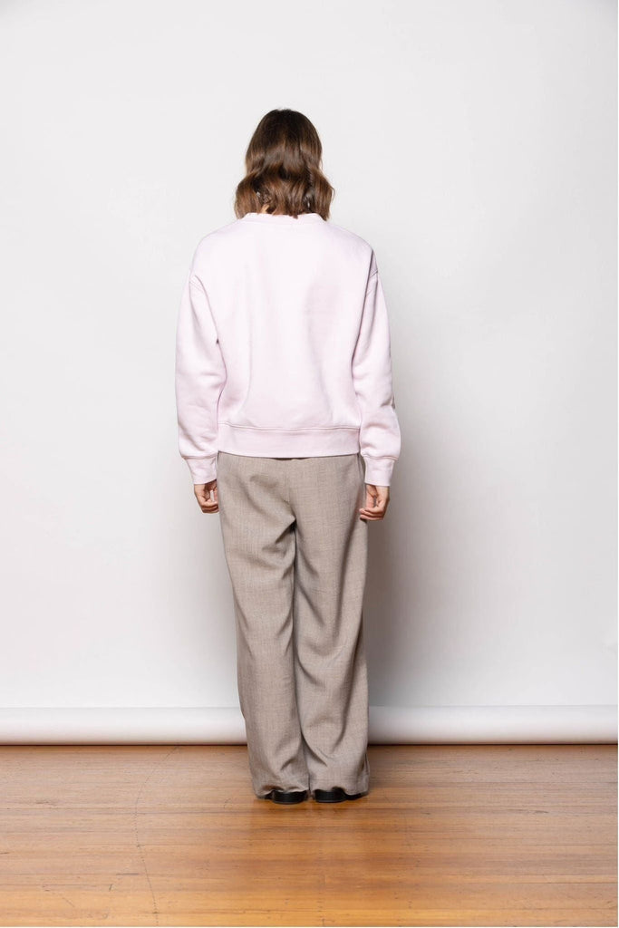 Dressed Nice Day Sweatshirt Lilac and white