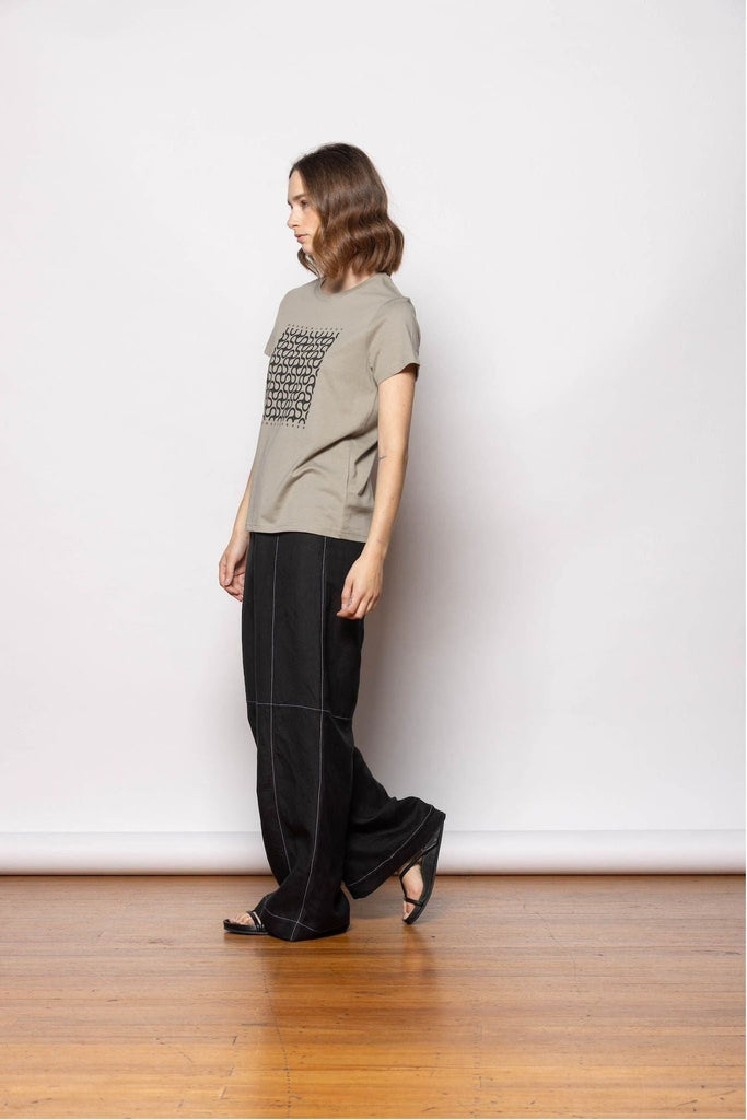 Dressed Nice Day T-Shirt Sage and Black