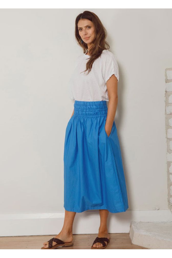 Dalston Cleo Skirt Lagoon Blue