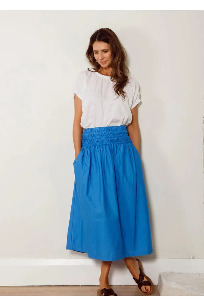 Dalston Cleo Skirt Lagoon Blue