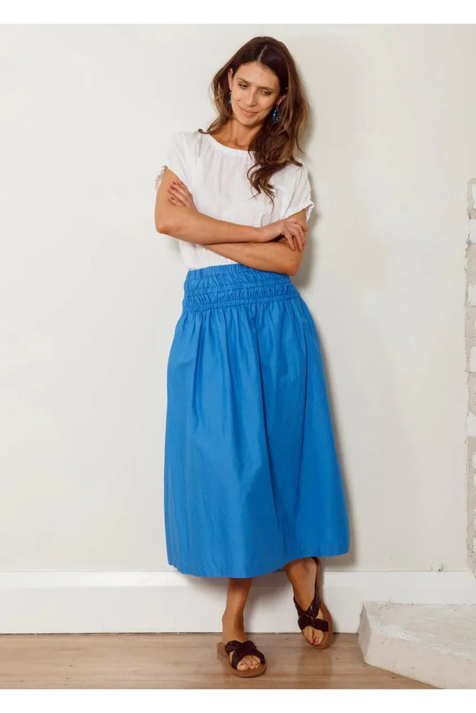 Dalston Cleo Skirt Lagoon Blue