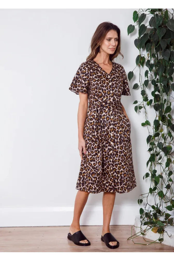 Dalston Evelyn Dress Leopard Print