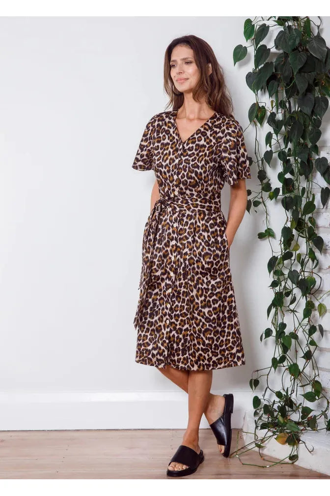 Dalston Evelyn Dress Leopard Print