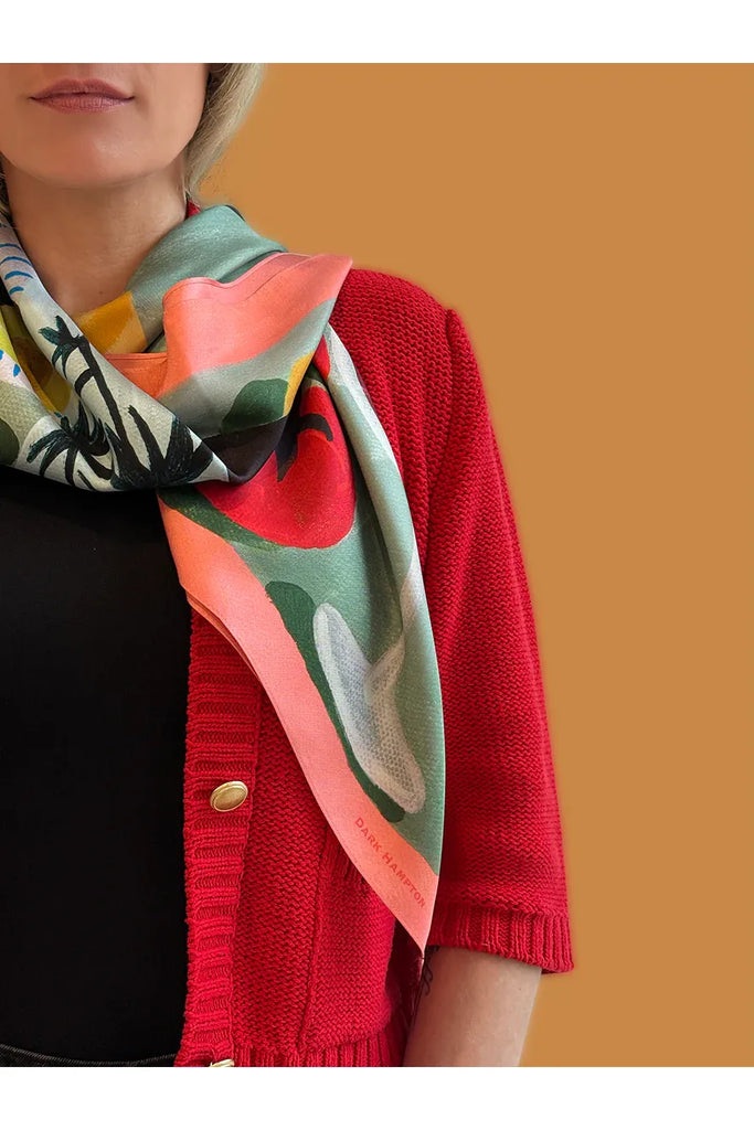 The Bonnie DH X Studio Bon Silk Scarf Scarves Dark Hampton