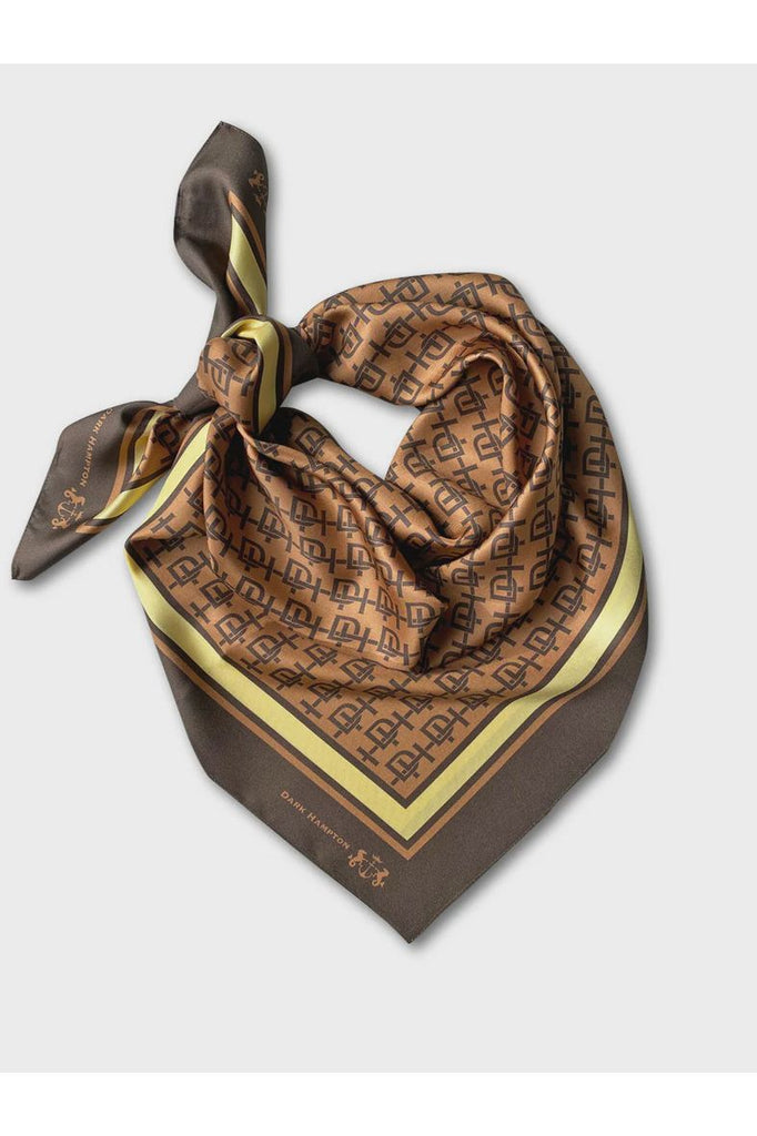 The Harvey Large Silk Scarf Scarves Dark Hampton