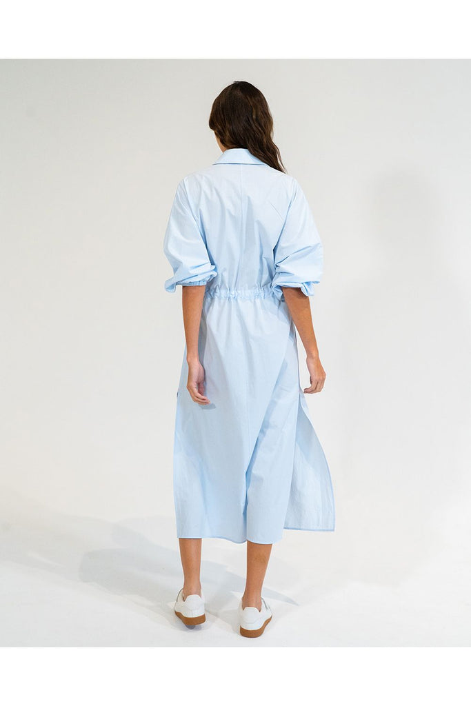 Elms and King Daytona Shirt Dress in Sky