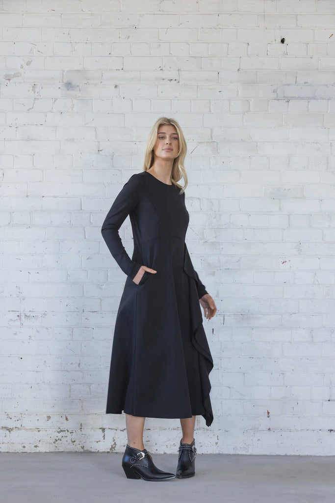 Dressed Black Veil Dress 