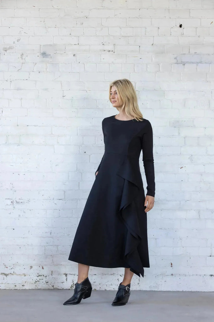 Dressed Black Veil Dress 