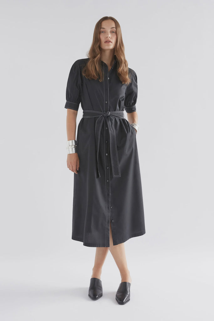 Takt Dress | Black Midi Dress 8,10,12,14 Elk