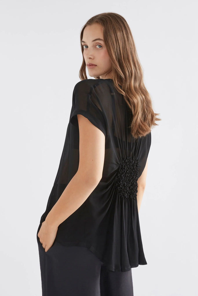 Elk Sheer Web Top Black