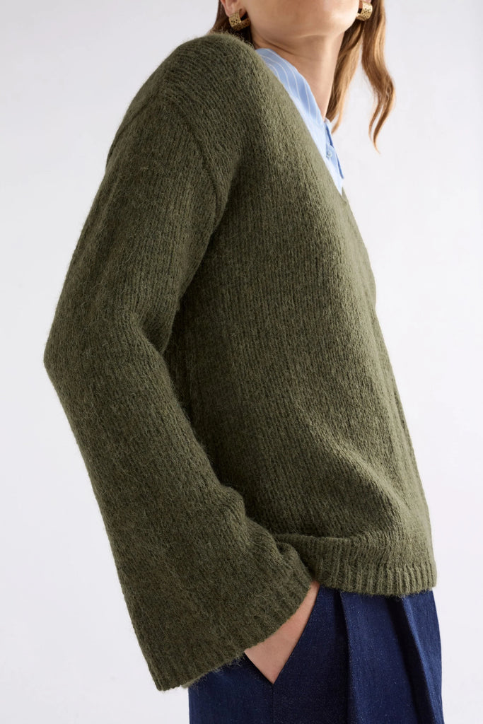 Elk Anken Sweater Dark Olive
