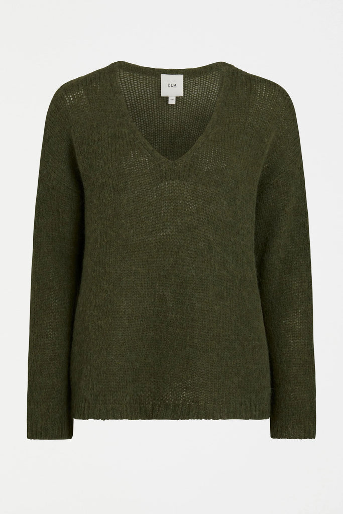 Elk Anken Sweater Dark Olive