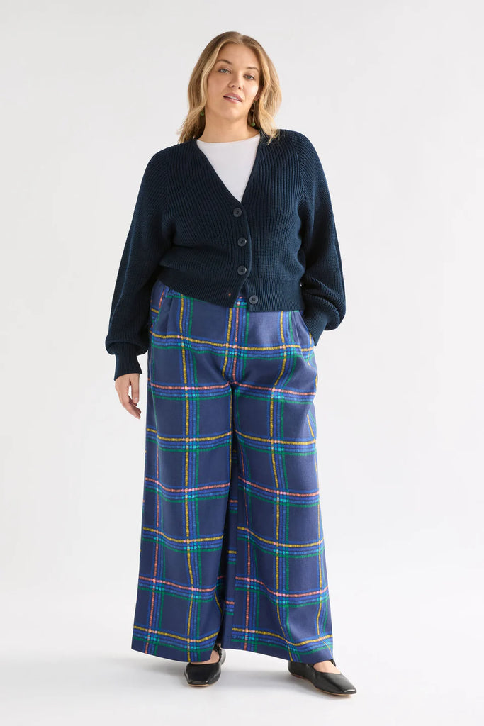 Elk Saari Cardigan Bright Navy