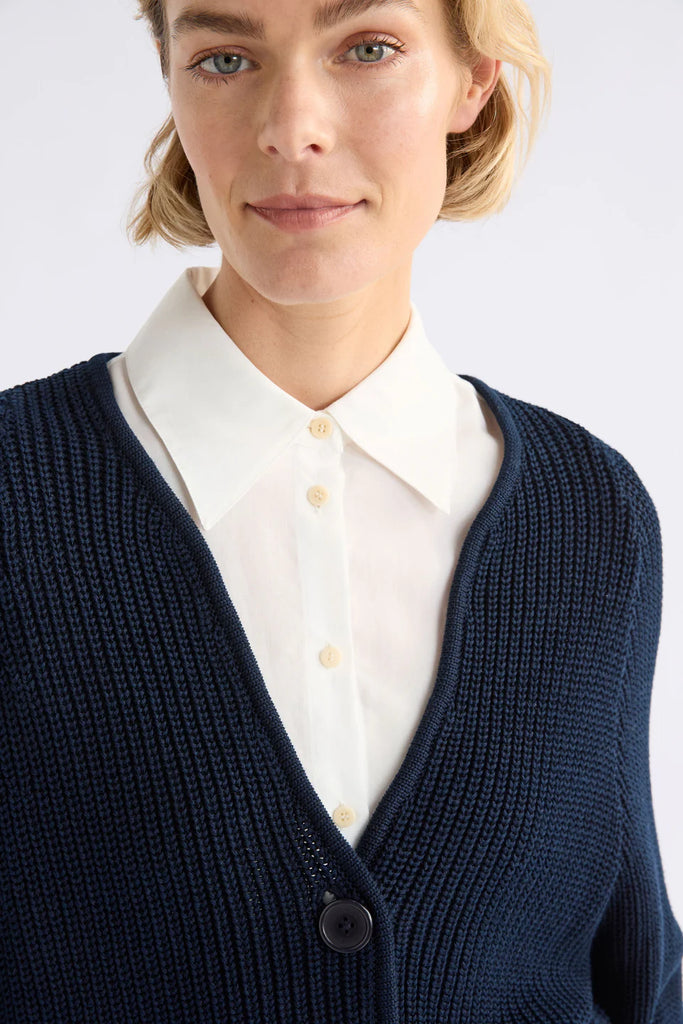 Elk Saari Cardigan Bright Navy