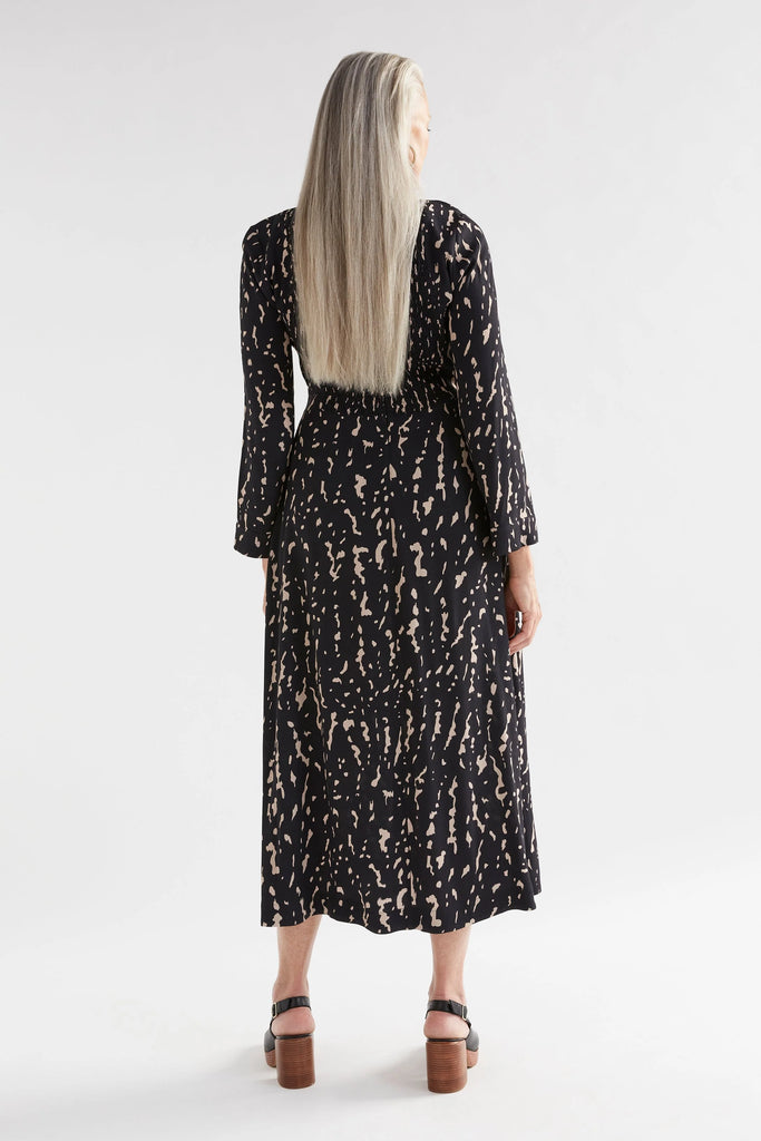 Solina Dress | Giotto Print Midi Dress 8,10,12,14 Elk