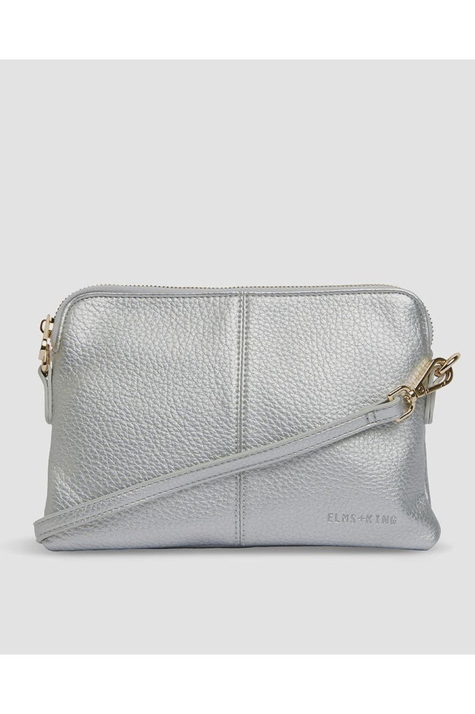 Elms & King Bowery Wallet Crossbody Bag Silver