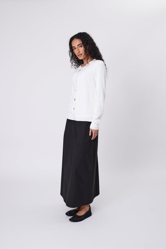 Marlow Ember Cardigan Chalk