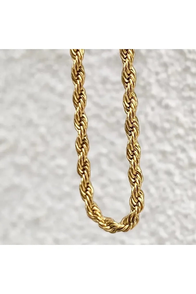 Ever Perform Rope Gold Necklace