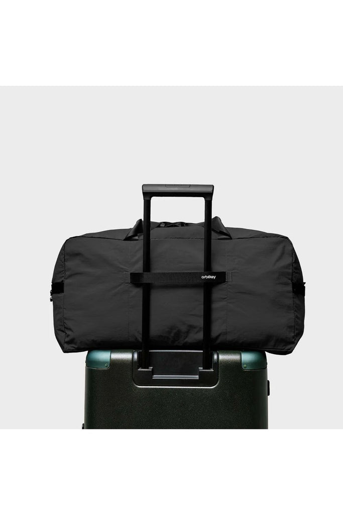 55L Foldable Duffle | Black | Lightweight | Packable | 100% Recycled Nylon Travel + Weekender Bags Orbitkey