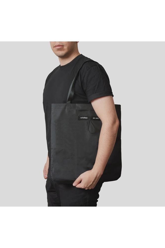 Foldable Tote | Black Tote Bags Orbitkey