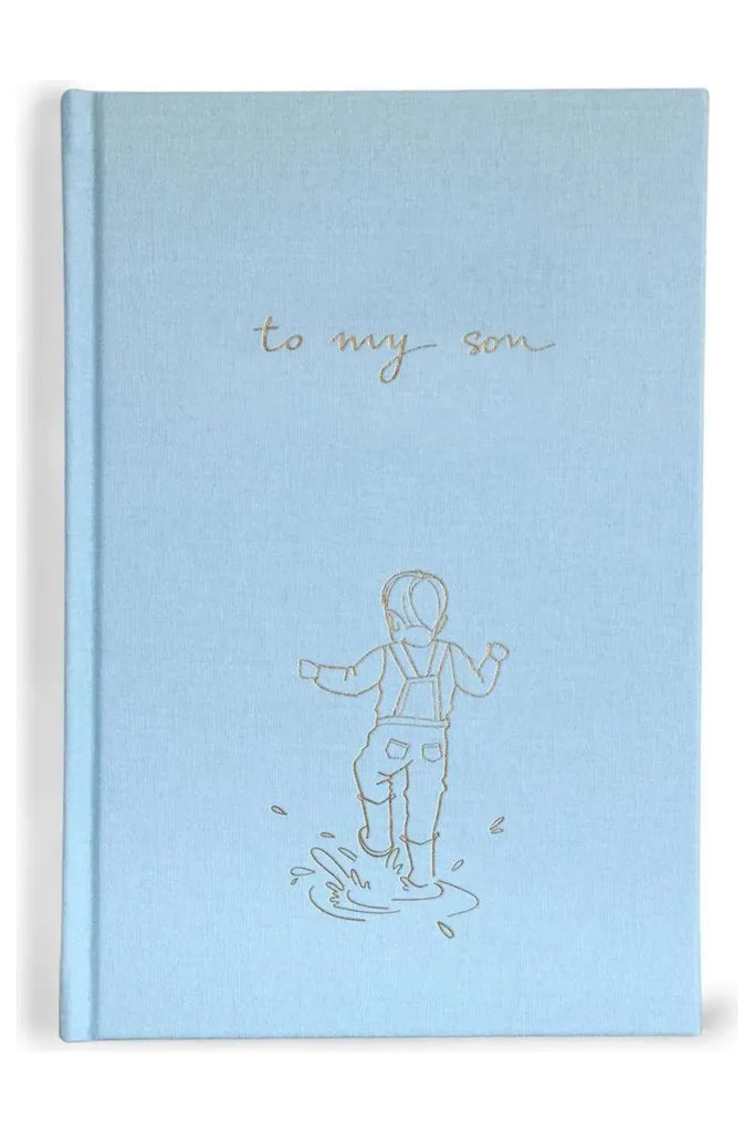 Baby Journal | To My Son Illustrated | Sky Blue Baby + Child Keepsake Books Forget Me Not - Keepsake Journals