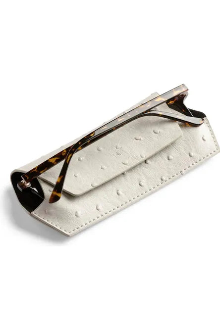 Glasses Case Ostrich Print | Stone Eyewear Accessories Fox And Leo