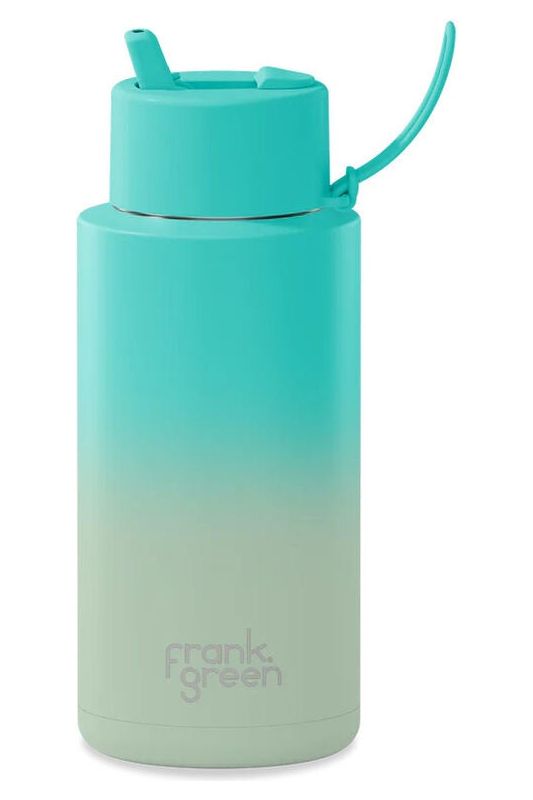 Limited Edition Gradient Ceramic Reusable Bottle 34oz | Bondi Bliss Water Bottles Frank Green