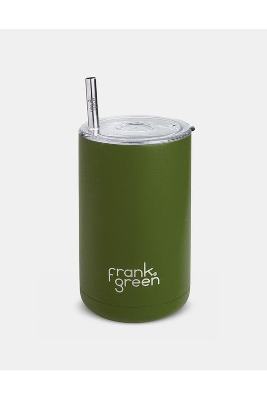 Iced Coffee Cup with Straw | Khaki Travel Cups Frank Green