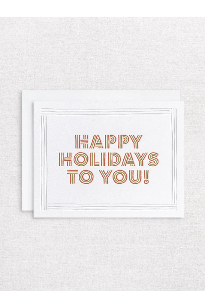 Greeting Card | Happy Holidays To You Christmas Greeting Cards Inker Tinker
